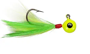 lindy little nipper jig hand tied fishing lure great for crappie trout and walleye pack of 2  ‎lindy