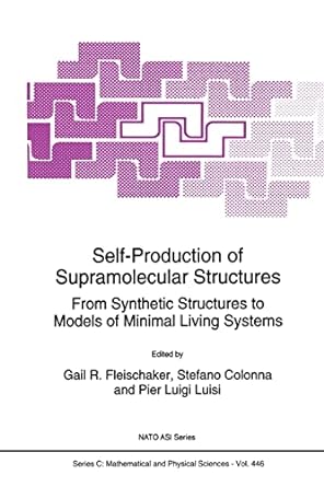 self production of supramolecular structures from synthetic structures to models of minimal living systems