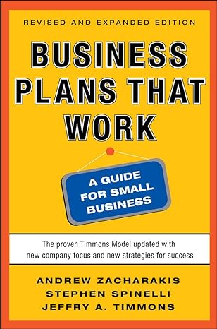 business plans that work a guide for small business 2nd edition andrew zacharakis 0071748830, 978-0071748834