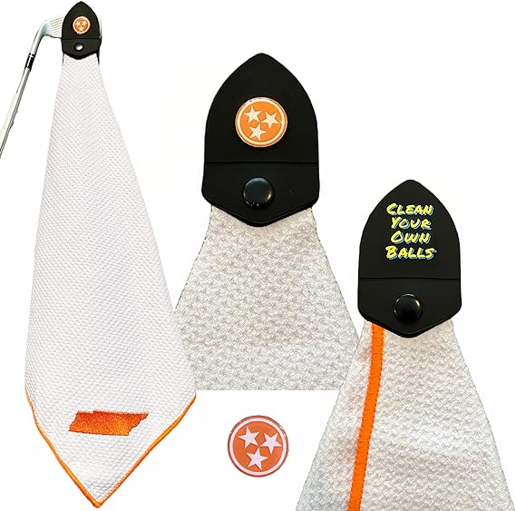 clean your own balls magnetic golf towel tennessee  clean your own balls b0c31tjb6t