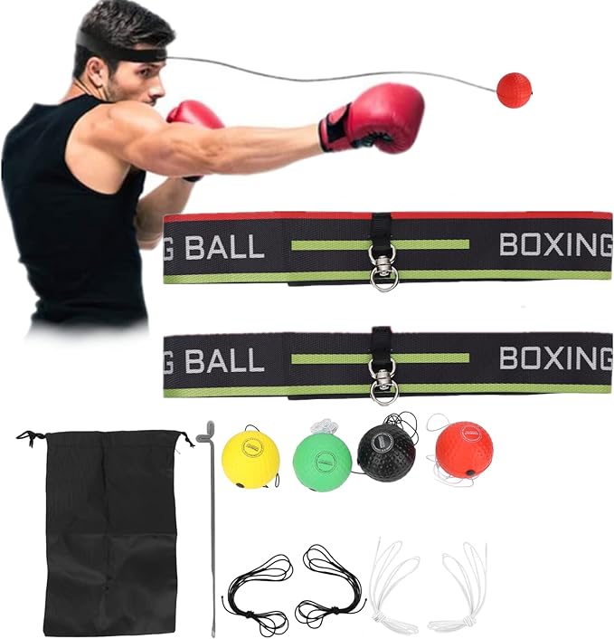 ‎dioche reaction ball set boxing reflex ball for adjustable headband set  ‎dioche b09r7ydz7h