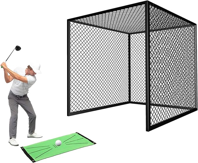 yaheeda golf cage net 10x10x10ft golf hitting net for practice indoor outdoor  ?yaheeda b0b87812rb