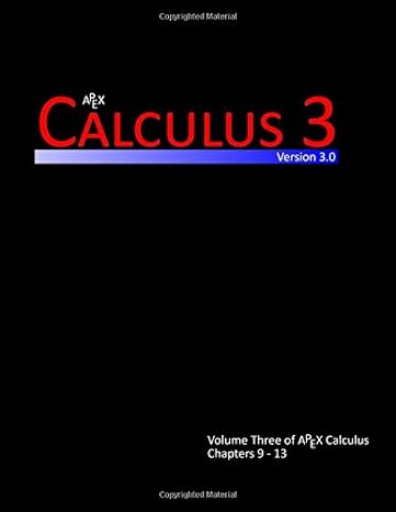 calculus 3 version 3.0 1st edition dr gregory hartman 1514240904, 978-1514240908