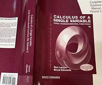 calculus of a single variable early transcendental functions 6th edition ron larson , bruce edwards