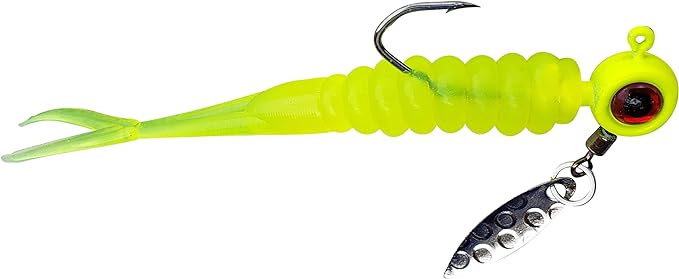 double catch fishing bladed jig head and plastics pack for catching crappie bluegill bass  ?double catch