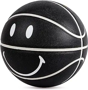 mindcollision 5/6/7 smile basketball pu soft leather good dribbling and shooting suitable for indoor and