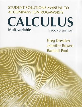 calculus  multivariable 2nd edition jon rogawski 1429255080, 978-1429255080