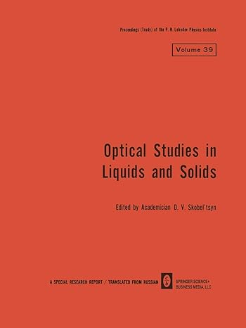 optical studies in liquids and solids 1st edition d v skobel tsyn 1468487264, 978-1468487268