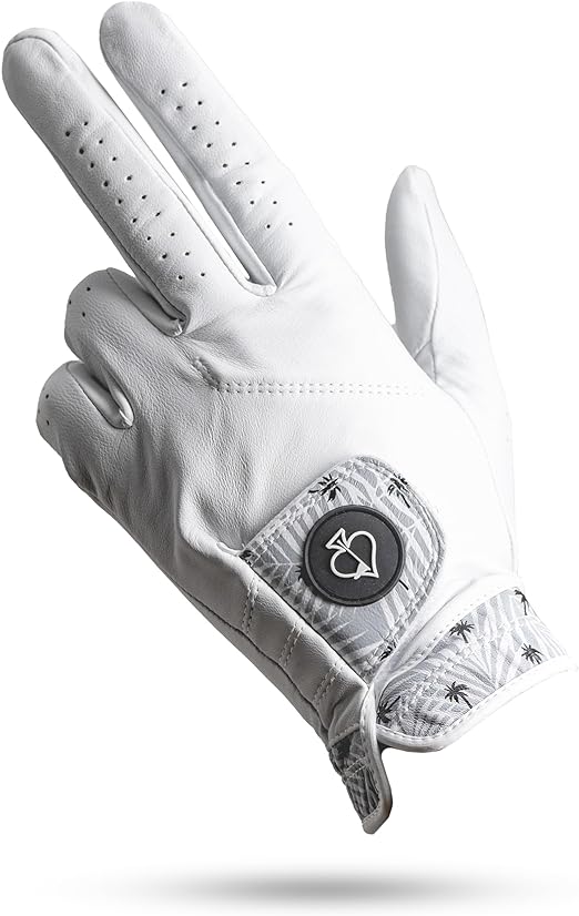 pins and aces palm sunday golf glove design premium aaa cabretta leather durable tour glove ‎small size 