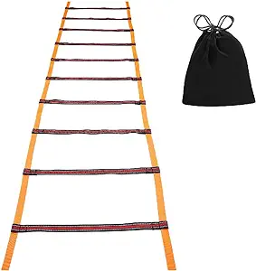 ‎Huhudde 5m Agility Speed Ladder Soccer Ball Football Flexibility Training Ladder And Carry Bag