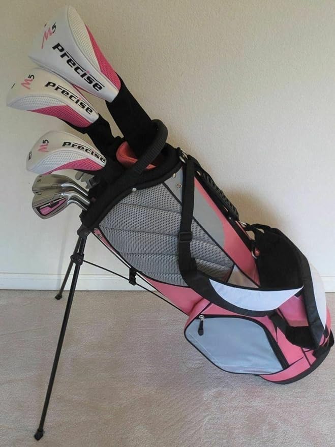 ‎superior ladies golf club set driver fairway wood hybrid irons putter clubs and stand bag  ‎superior