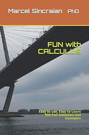 fun with calculus easy to use easy to learn 500 full solutions and examples 1st edition marcel sincraian