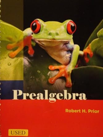 prealgebra 1st edition robert h prior 0321213785, 978-0321213785