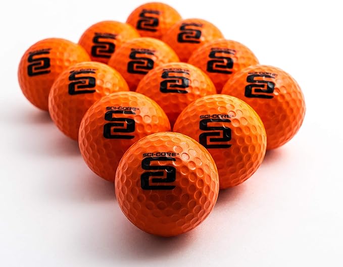 ?swing coach sci core practice golf balls real feel training outdoor and indoor balls limited flight  12 pack