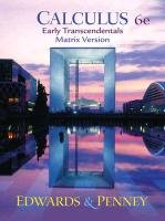 calculus early transcendentals matrix version 6th edition c henry edwards ,david e penney 0130937002,
