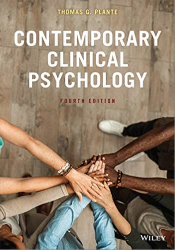 contemporary clinical psychology 4th edition thomas g plante 1119706319, 9781119706311