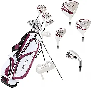 aspire x1 ladies women s complete golf club set includes driver fairway hybrid 6 pw irons size-1  ?aspire