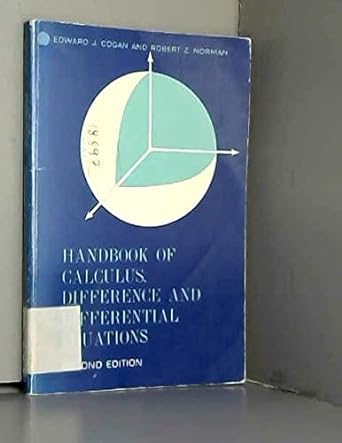 handbook of calculus difference and differential equations 2nd edition and robert z norman cogan, edward j