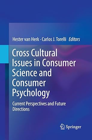 cross cultural issues in consumer science and consumer psychology current perspectives and future directions