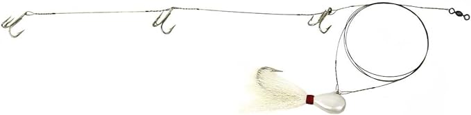 sea striker rfr4 ribbon fish rig fishing hook accessory white  sea striker b0014496xi