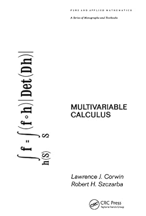 multivariable calculus 1st edition l corwin 0367451972, 978-0367451974