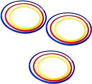 unomor 9pcs soccer jump rings for hurdles football agility rings physical training  ‎unomor b0c9f48119