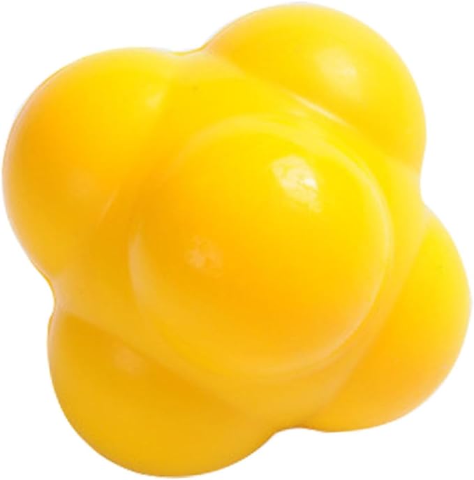 unomor hexagonal training ball rubber reaction balls agility trainer ?6 5x6 5cm  unomor b0c8xt48cn
