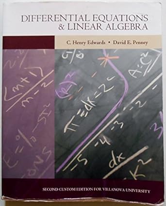 differential equations and linear algebra 2nd edition charles henry edwards ,david e penney 1256918962,