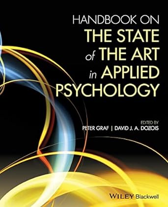 handbook on the state of the art in applied psychology 1st edition peter graf ,david j a dozois 1119627699,