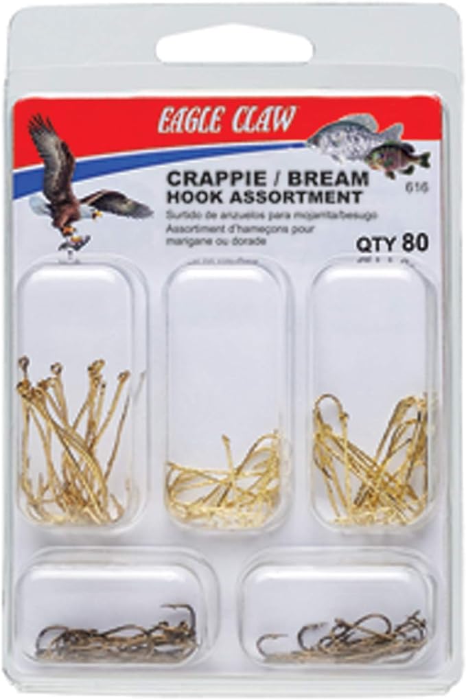 eagle claw crappie/bream hook assortment one size  eagle claw b0000auyoo