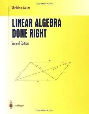 linear algebra done right 2nd edition sheldon jay axler b00es26sgg