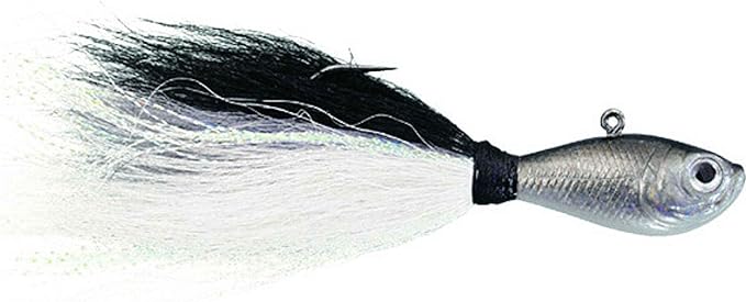 spro fishing bucktail jig pack of 1 dark shad 1/4 ounce ?one size  ?spro fishing b000lf7hj6