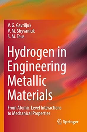hydrogen in engineering metallic materials from atomic level interactions to mechanical properties 1st