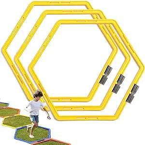 cz xing hexagon agility ring training speed agility ladder physical trainer hurdles 3pcs  ‎cz-xing