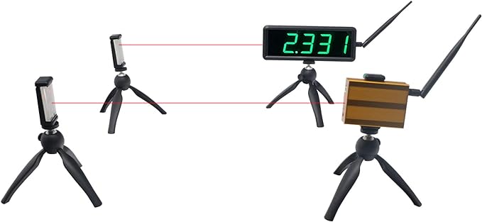 yz battery powered wireless laser timer for sprints race clock racing timer stopwatch  ?yz b0b2lkmg5h