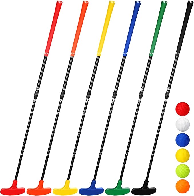 Wettarn 6 Set Golf Putters For Men And Women Two Way Mini Golf Putter