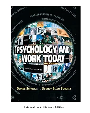 psychology and work today 10th edition duane schultz ,sydney ellen schultz 1292021683, 978-1292021683