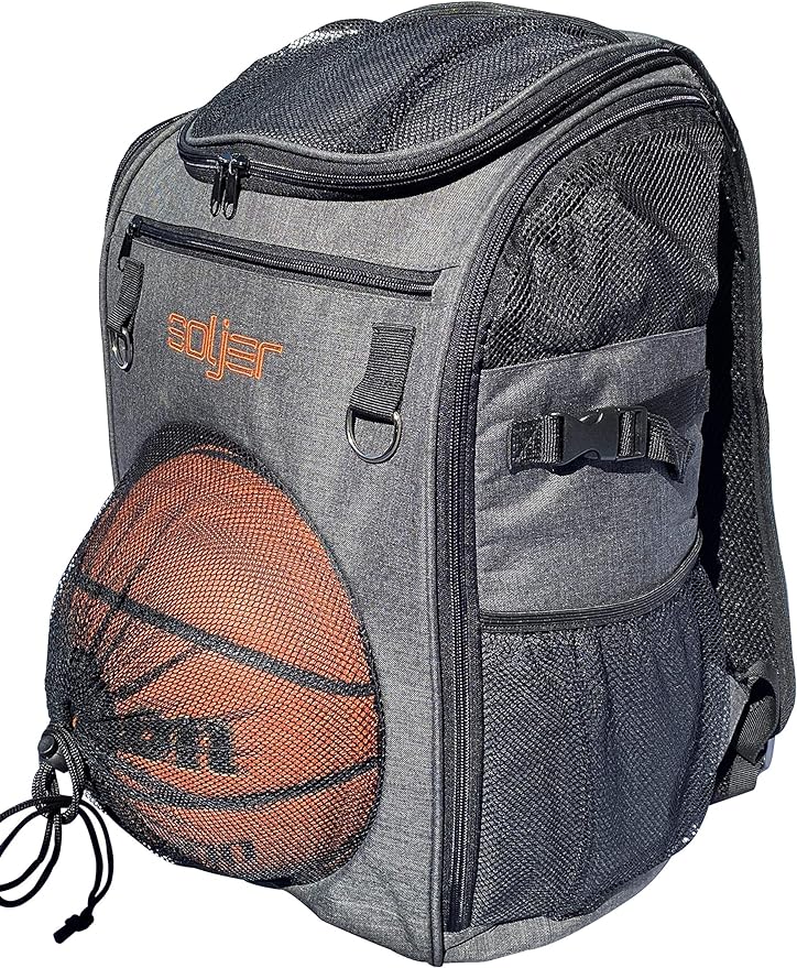 ?soljer low profile basketball soccer gym back pack with wet net  ?soljer b0869dlf6g
