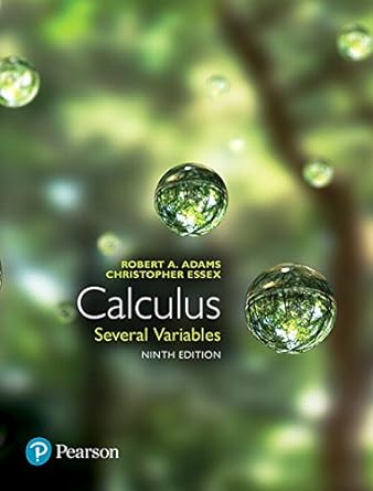 calculus several variables 9th edition robert adams ,christopher essex 013457978x, 978-0134579788