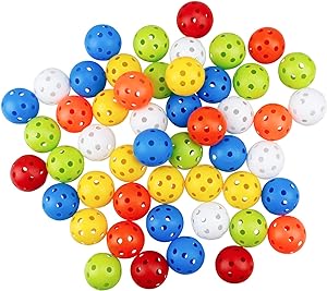 kofull colored golf practice ball 50pack 42mm hollow sports golf training balls good for your pets  ?kofull