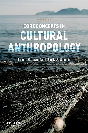 core concepts in cultural anthropology 7th edition robert h. lavenda ,emily a. schultz 0190924756,