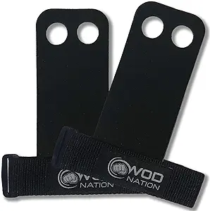 wod nation barbell gymnastics grips perfect for pull up training kettlebells hand grips ‎small  ‎wod