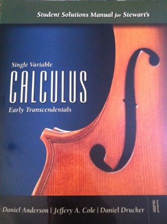 single variable calculus early transcendentals 6th edition daniel anderson , jeffery a cole 0495012408,