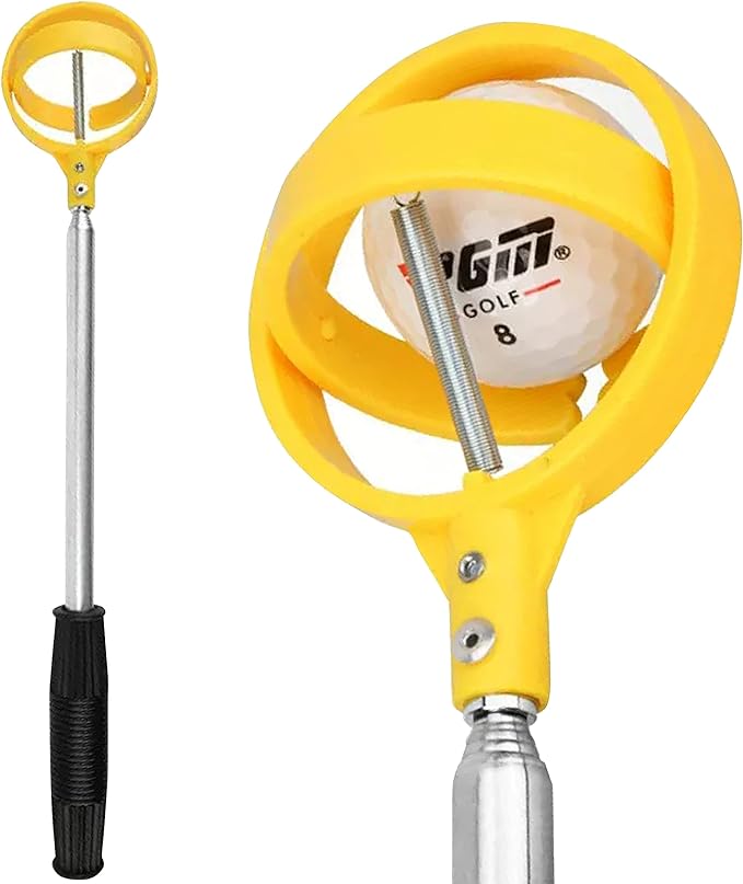 pgm golf ball retriever stainless extendable golf ball retriever telescopic for water ball  ‎pgm b0bxwygcr2