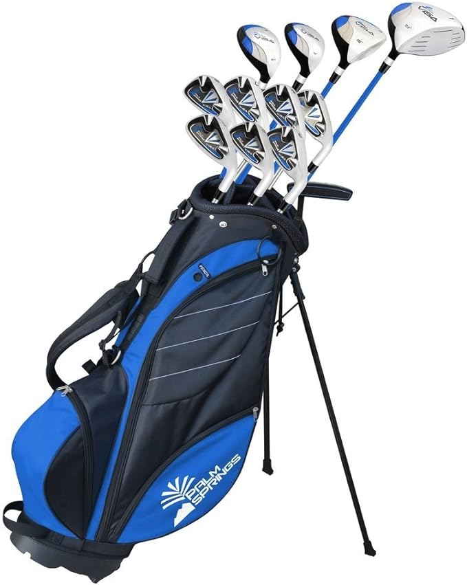 palm springs golf visa mens plus 1 tall graphite and steel club set and stand bag  ‎palm springs golf
