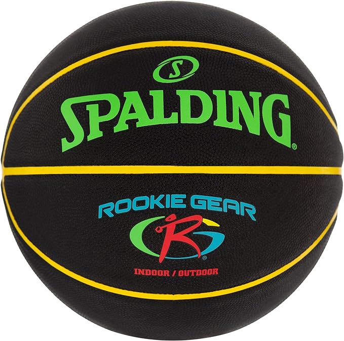 spalding rookie gear black youth indoor outdoor basketball 27 5  ‎spalding b0b15qf5c4