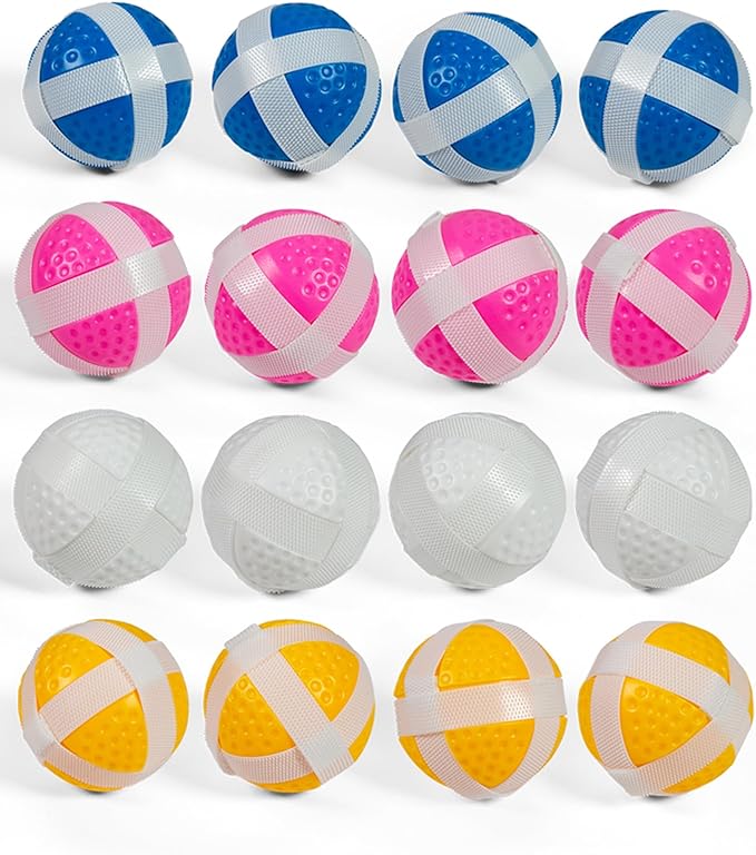 full swing sports pack of  realistic plastic velcro golf balls for chip off challenge  ‎full swing sports