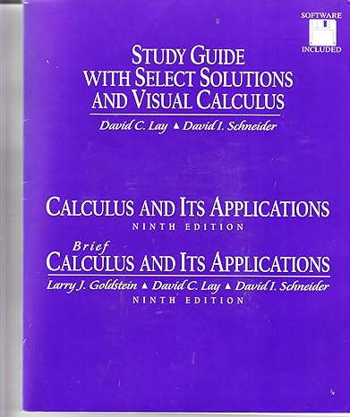 calculus its applications 9th edition david c. lay ,david schneider 0130884340, 978-0130884343