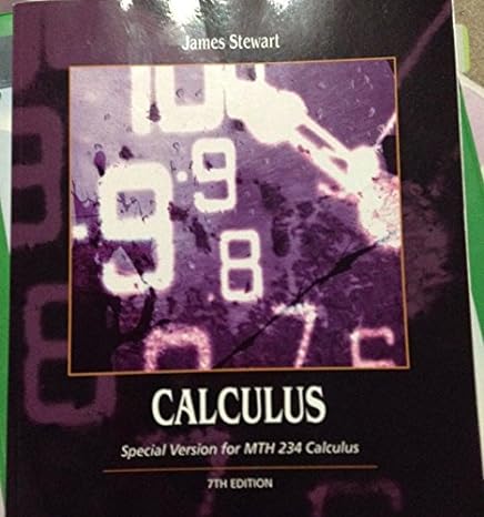 calculus special version for mth 234 calculus 7th edition james stewart 1305010035, 978-1305010031