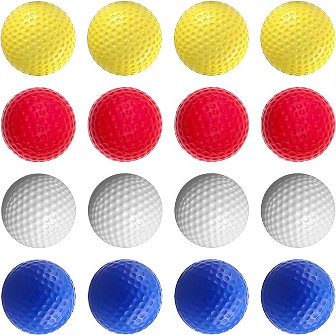 ‎mg magic golf practice ball  pcs colored foam with realistic feel and limited flight  ‎mg magic golf